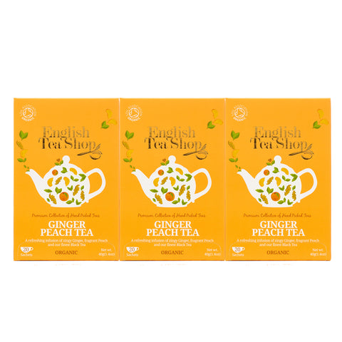 English Tea Shop Lemongrass Ginger & Citrus Fruits - Tea Bags, 20ct (Pack  of 3)